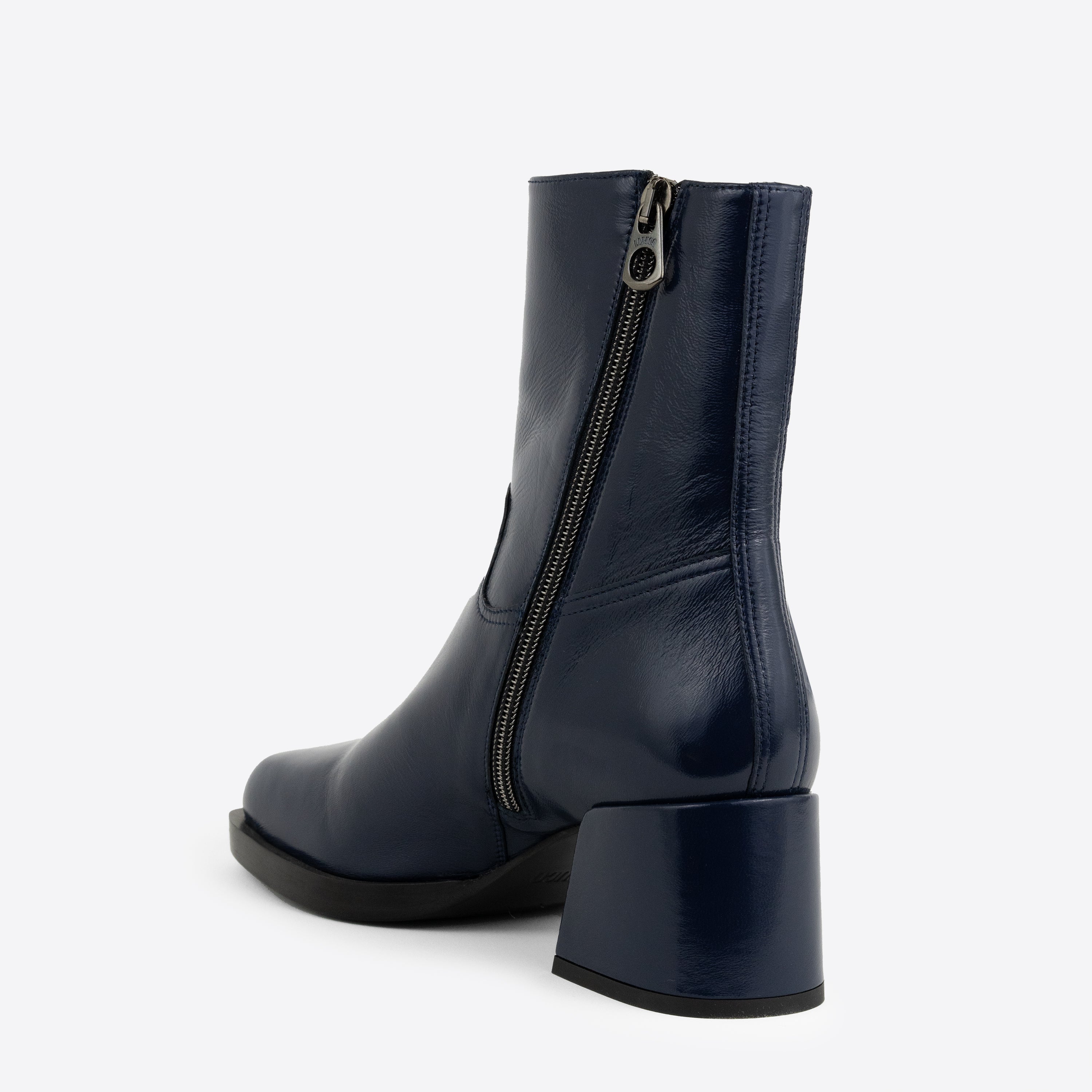 Joan Boot Navy Patent