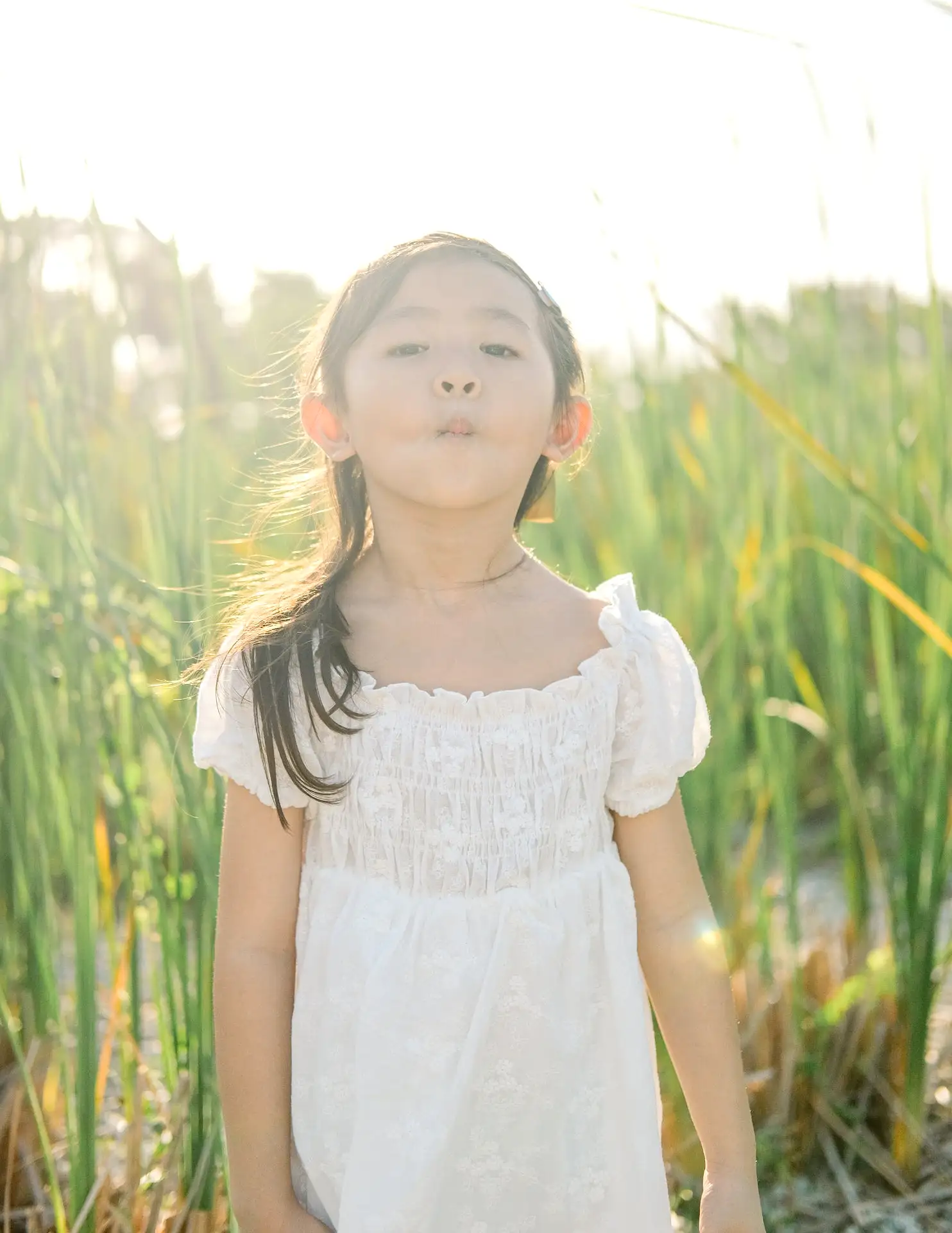 *KIDS* Mikaela Dress in White Embroidery