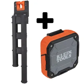 Klein Bucket Work Center S-HOOK STYLE Auger Bit Storage Module & FREE Bluetooth Jobsite Speaker