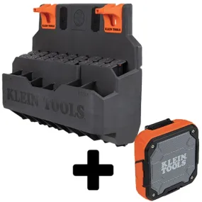 Klein Bucket Work Center S-HOOK STYLE Hard Tool Storage Module & FREE Bluetooth Jobsite Speaker