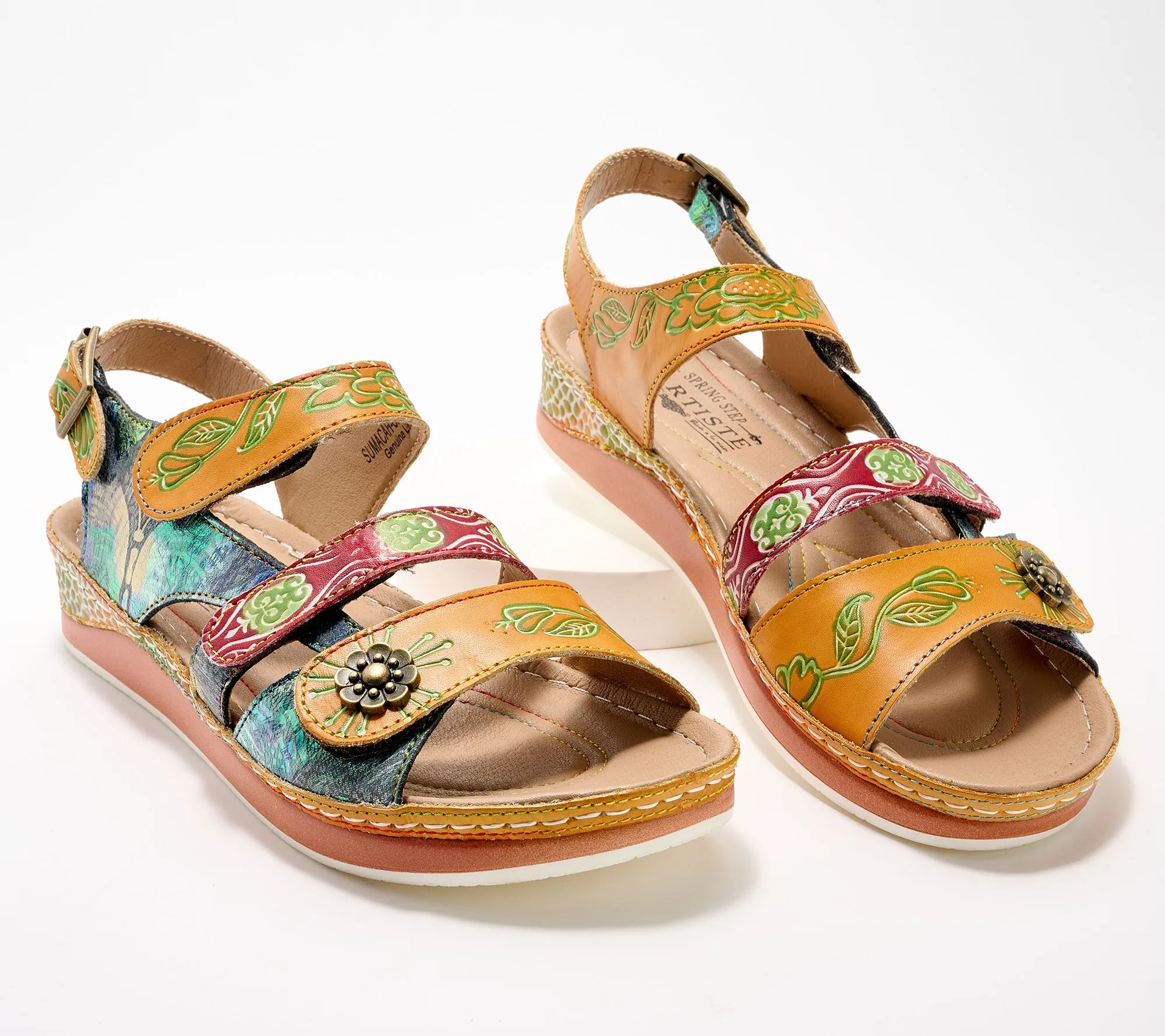 L'Artiste by Spring Step Leather Sandals - Sumacah