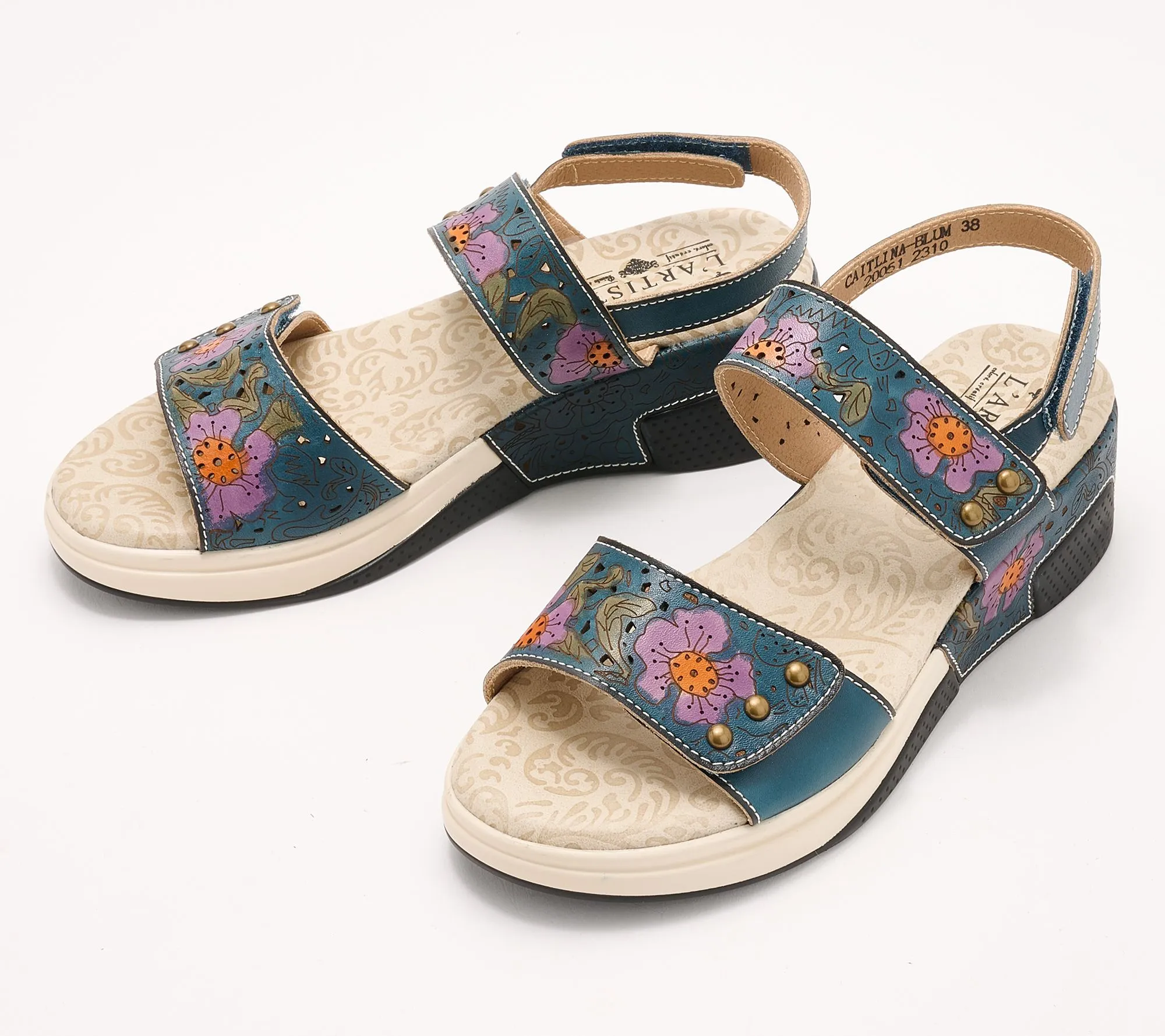 L'Artiste by Spring Step Leather Sandals- Caitlina