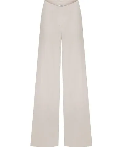 La Loune Women's Eva White Satin Pants