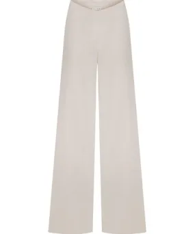 La Loune Women's Eva White Satin Pants