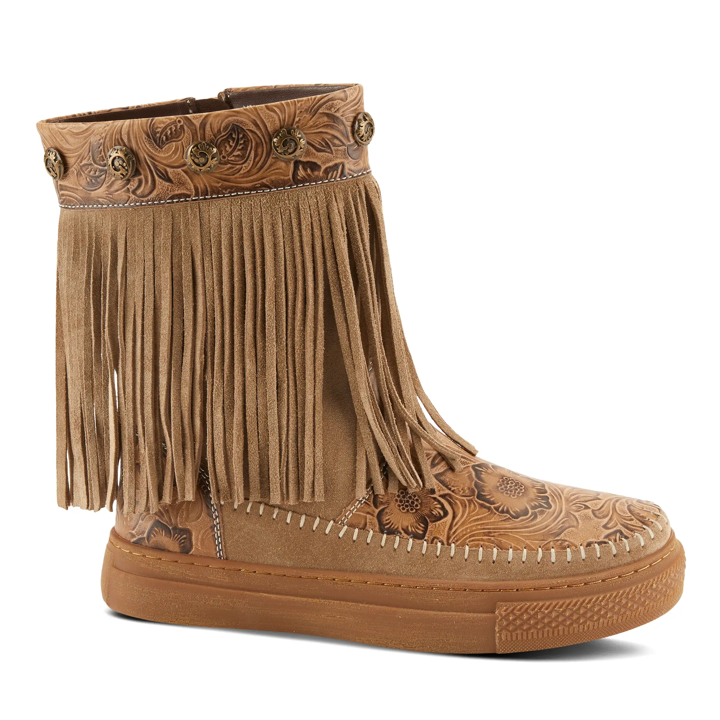 L'ARTISTE FRINGELY WESTERN MID CALF BOOTIE