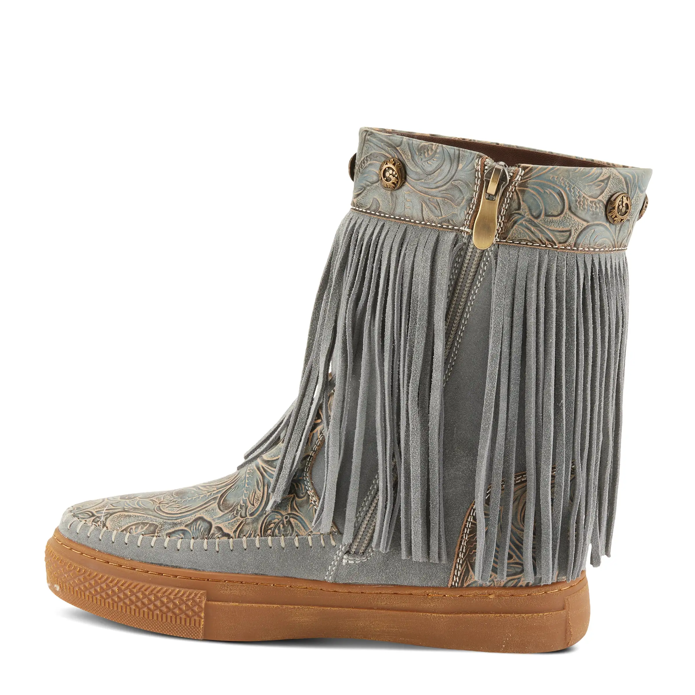 L'ARTISTE FRINGELY WESTERN MID CALF BOOTIE