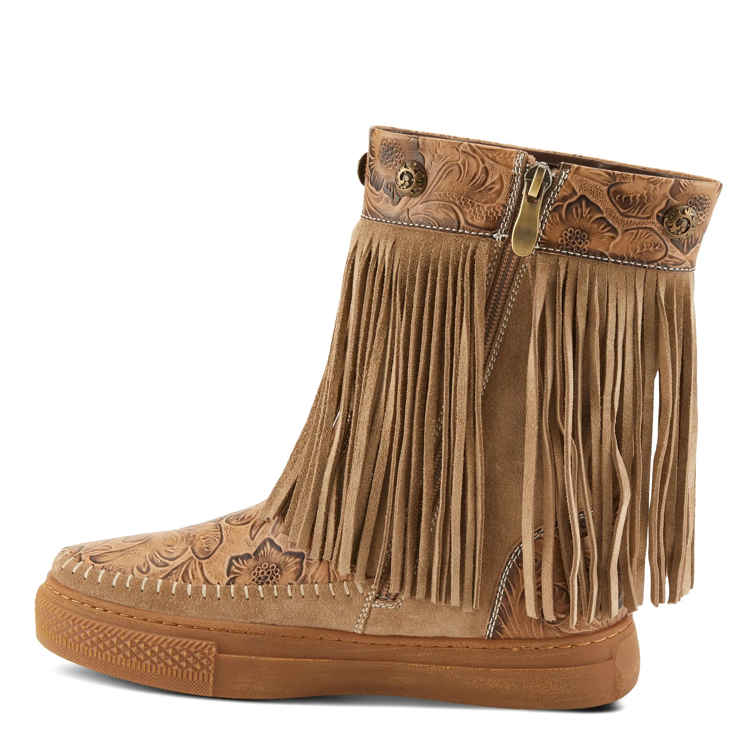 L'ARTISTE FRINGELY WESTERN MID CALF BOOTIE