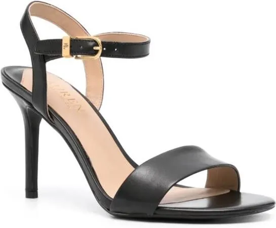 Lauren Ralph Lauren Gwen 100mm leather sandals Black