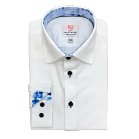 Leo & Zachary Boys White Non-Iron Dress Shirt_5507