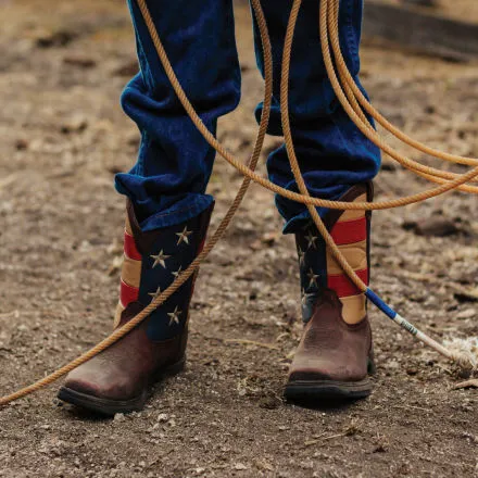 Lil' Rebel™ by Durango® Big Kids' Flag Western Boot