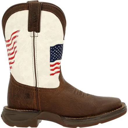 Lil' Rebel™ by Durango® Little Kids Distressed Flag Western Boot