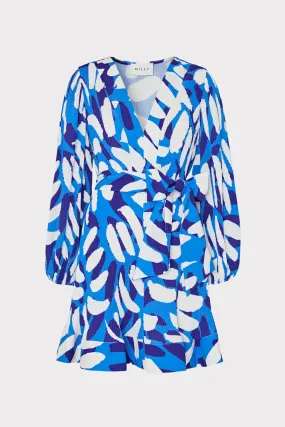 Liv Brushstroke Pleated Dress