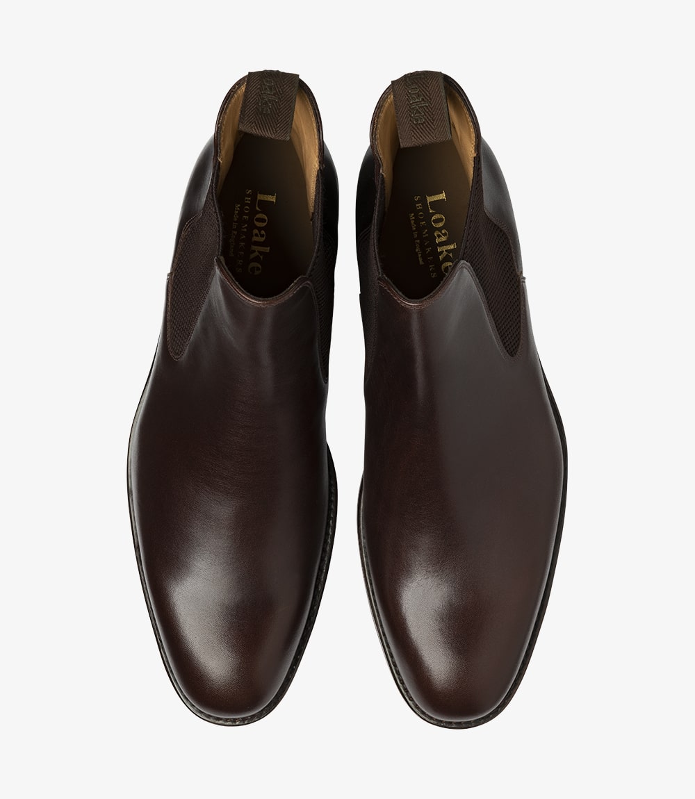 LOAKE - BUSCOT Premium Chelsea boot - Dark Brown Calf