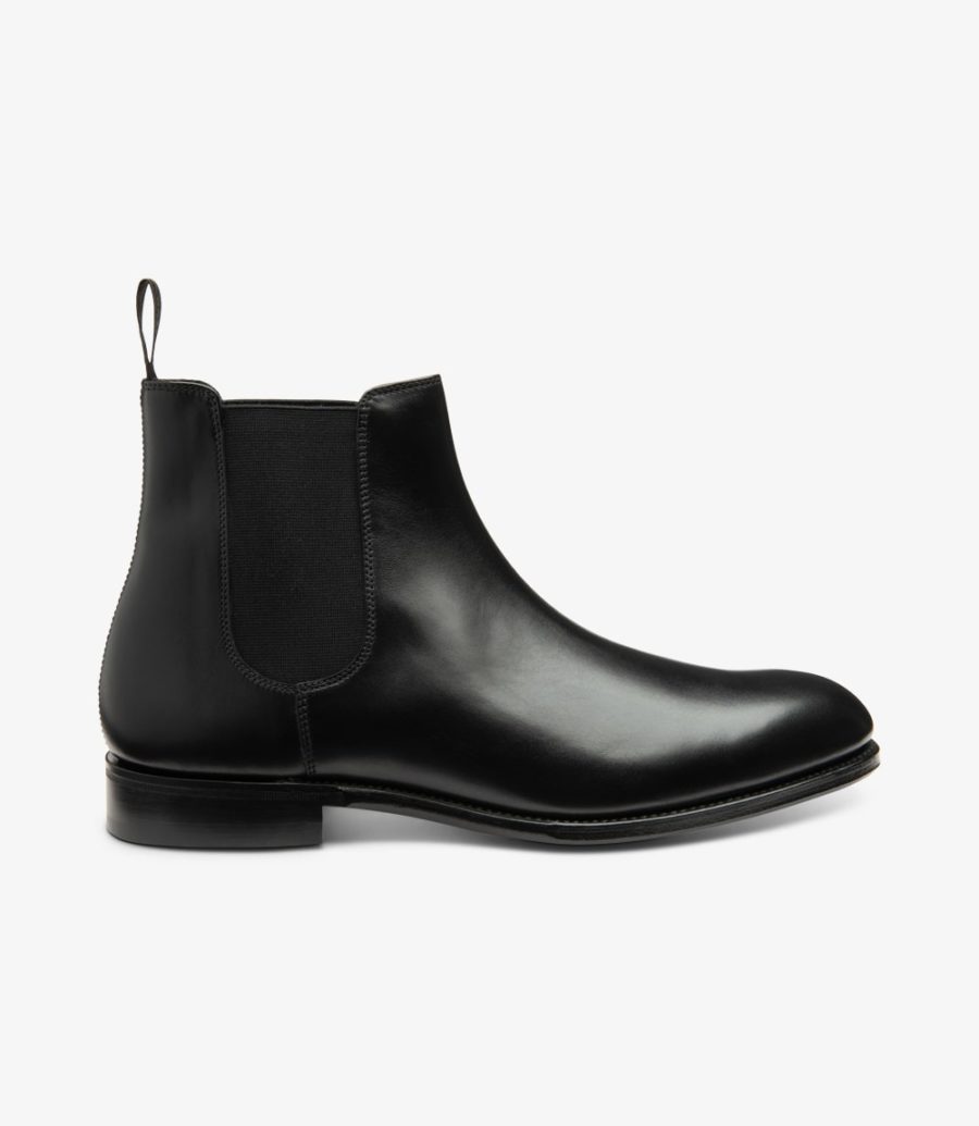 LOAKE - Coppergate Chelsea boot - Black Calf