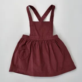 Marie-Chantal Mulberry Cord Pinafore Dress: 24 Months