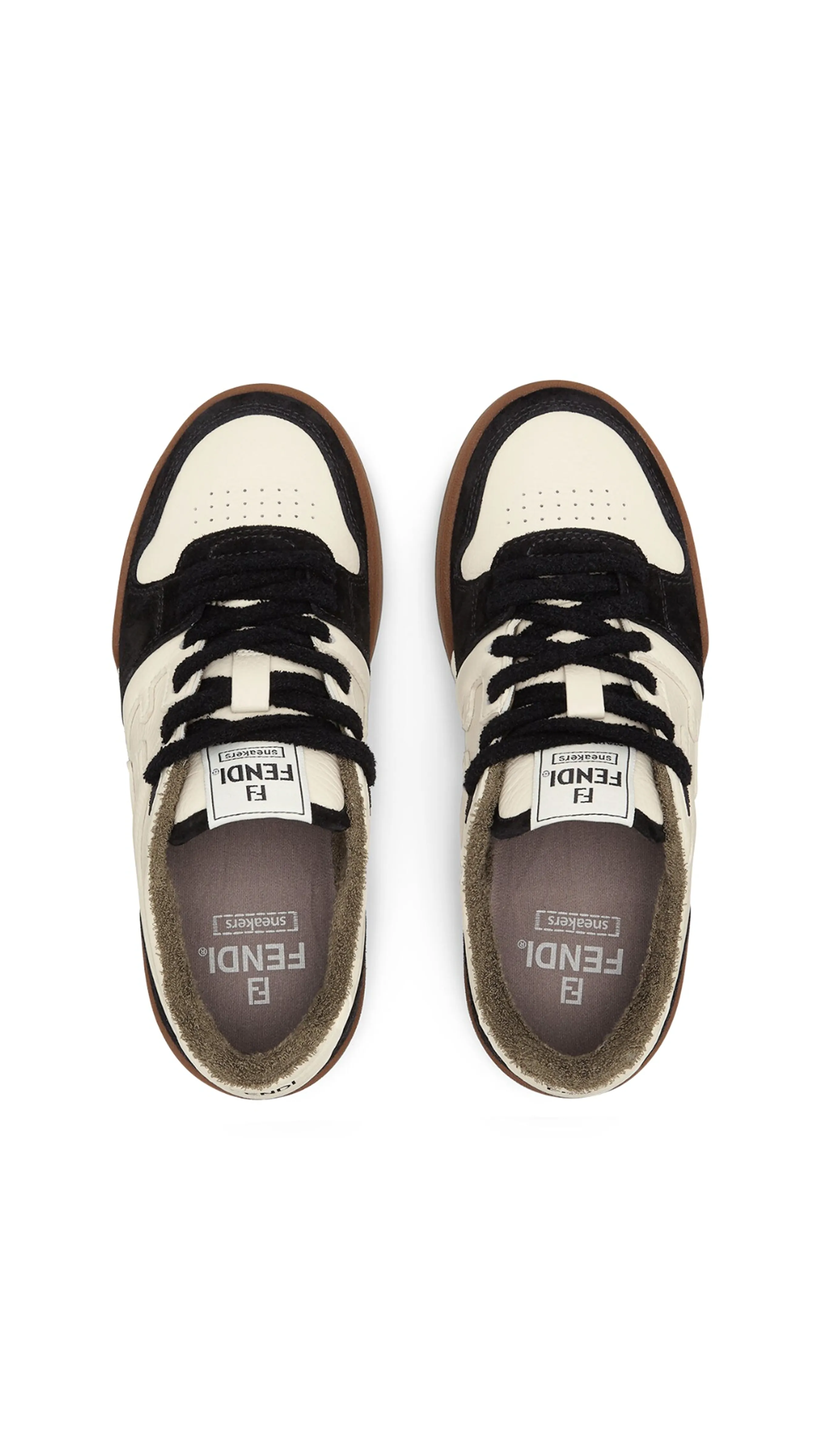 Match Low-tops in Suede - Black/White