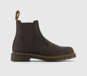 Mens Dr. Martens 2976 Chelsea Boots Dark Brown Crazy Horse