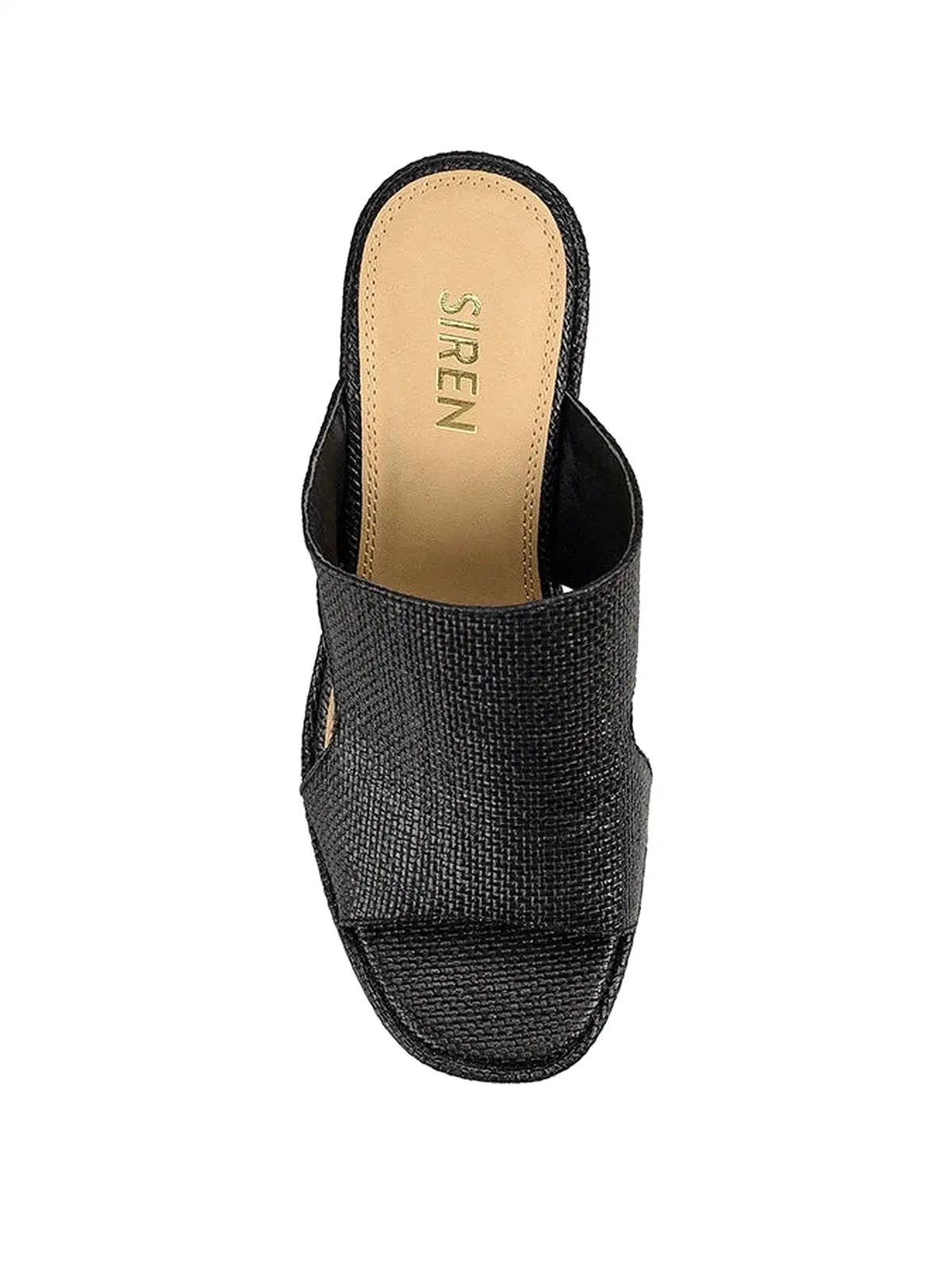 Milky Platform Sandals - Black Raffia