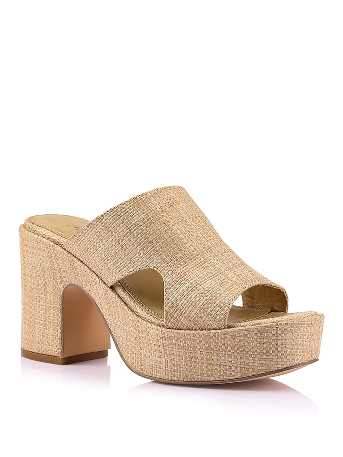 Milky Platform Sandals - Natural Raffia