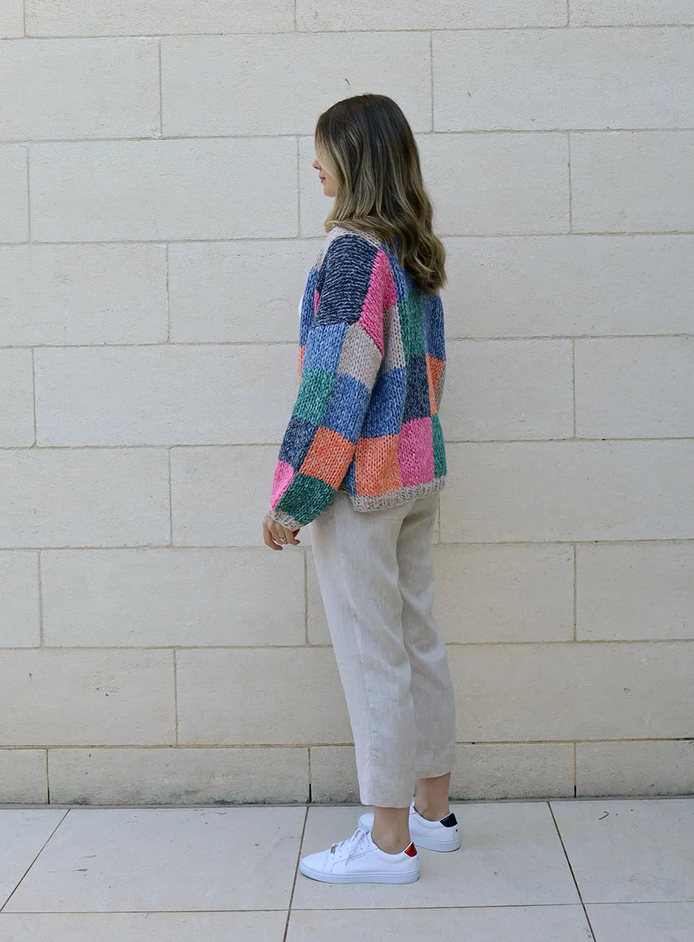 Millie Knit Wool Cardigan-MULTI