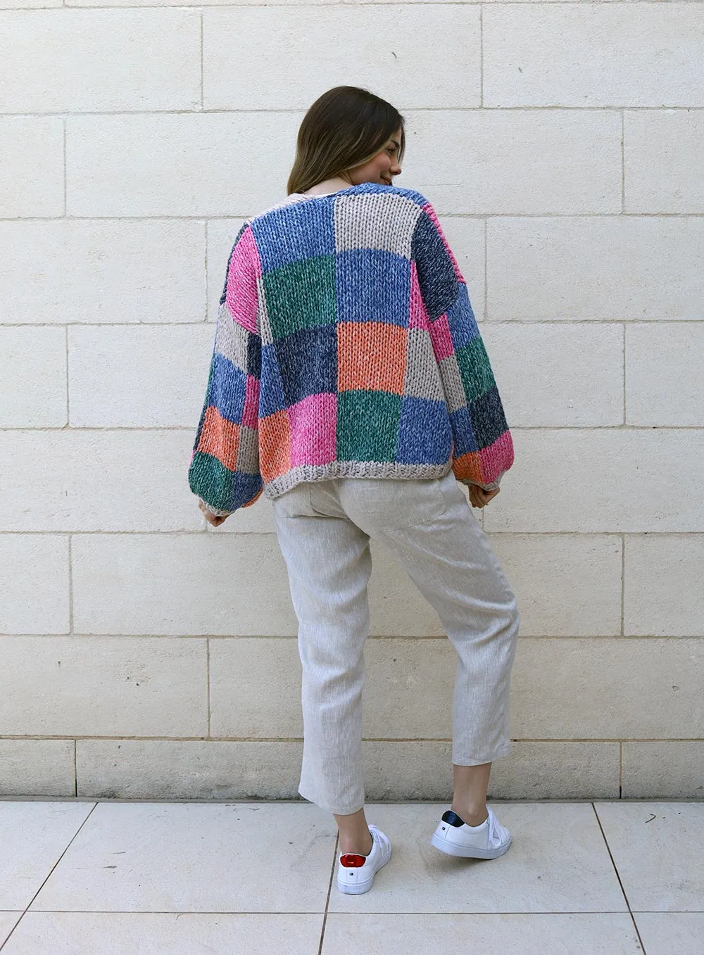 Millie Knit Wool Cardigan-MULTI