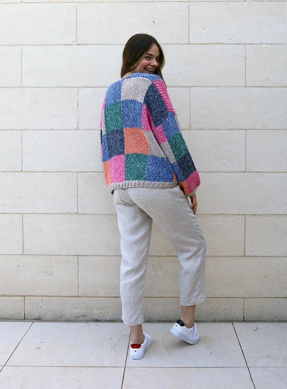 Millie Knit Wool Cardigan-MULTI