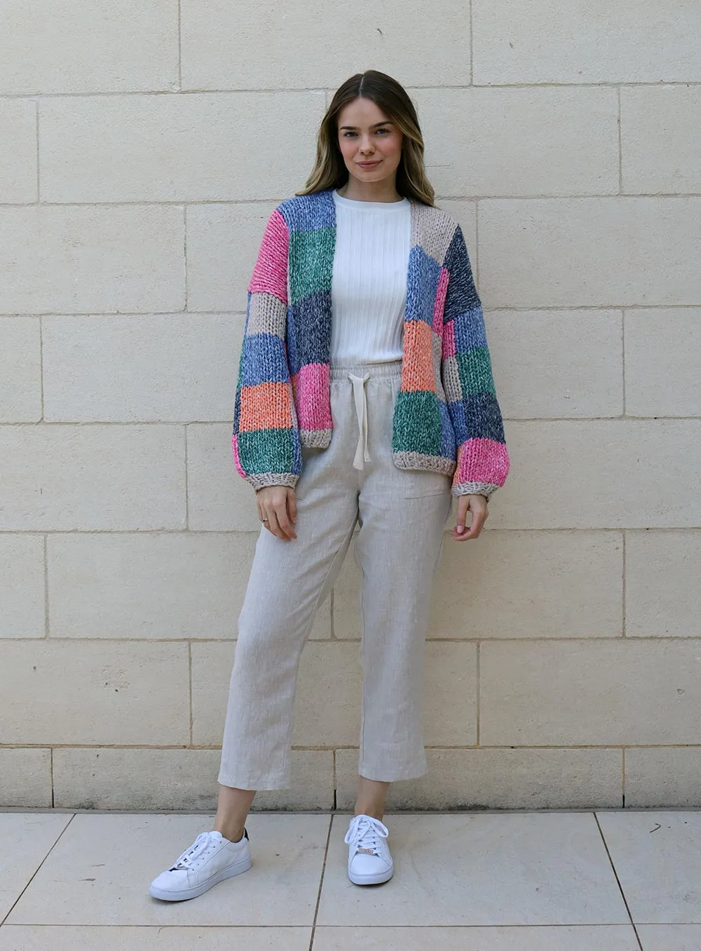 Millie Knit Wool Cardigan-MULTI