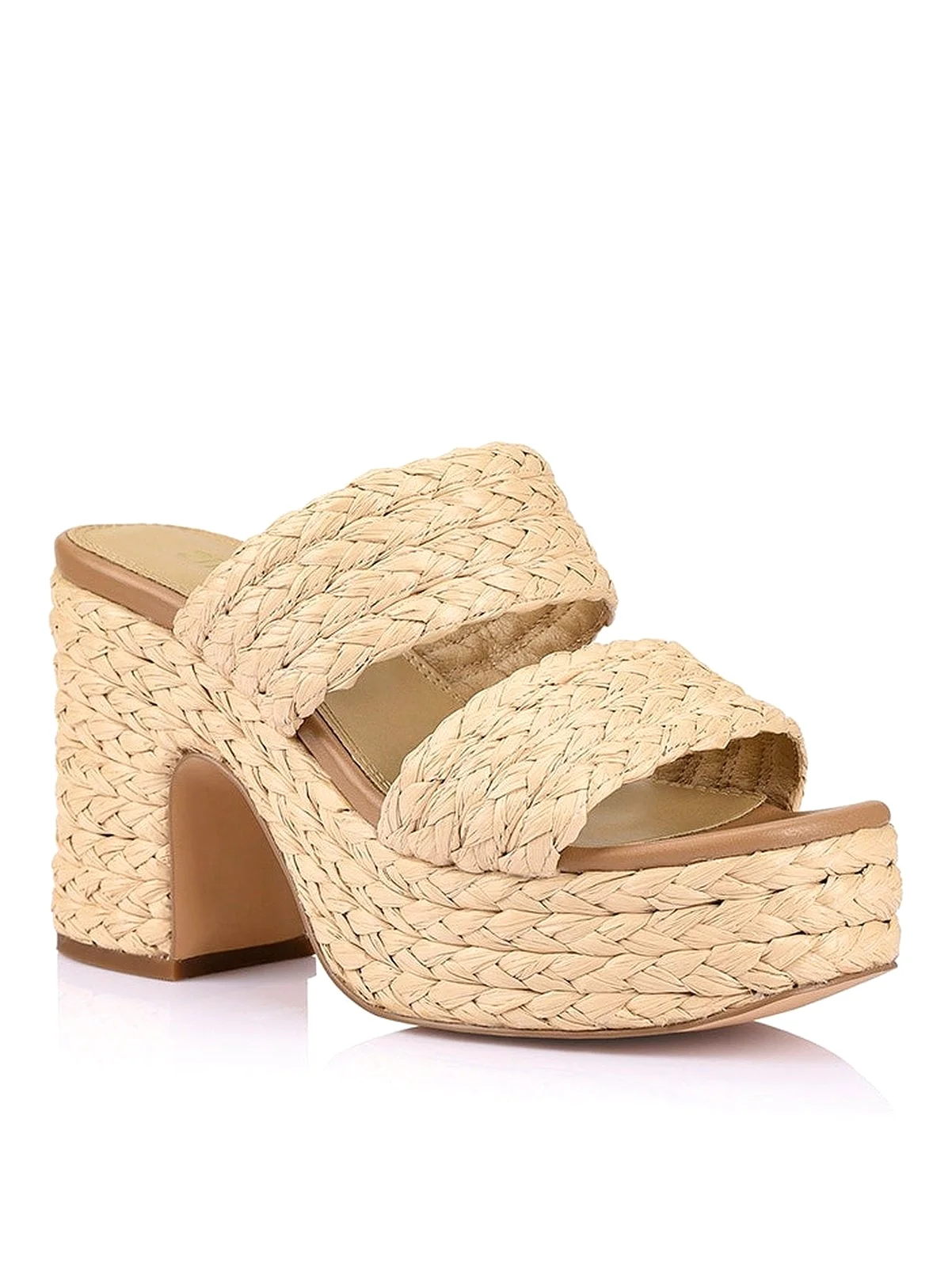 Mingus Platform Mules - Natural Raffia