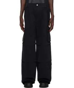 MISBHV Black Baggy Work Cargo Pants