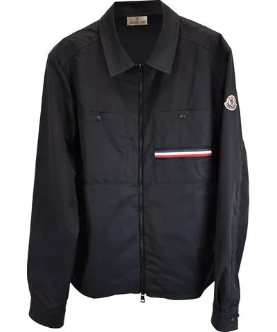 Moncler Akahito Zipped with Pockets Jacket in Black Cotton