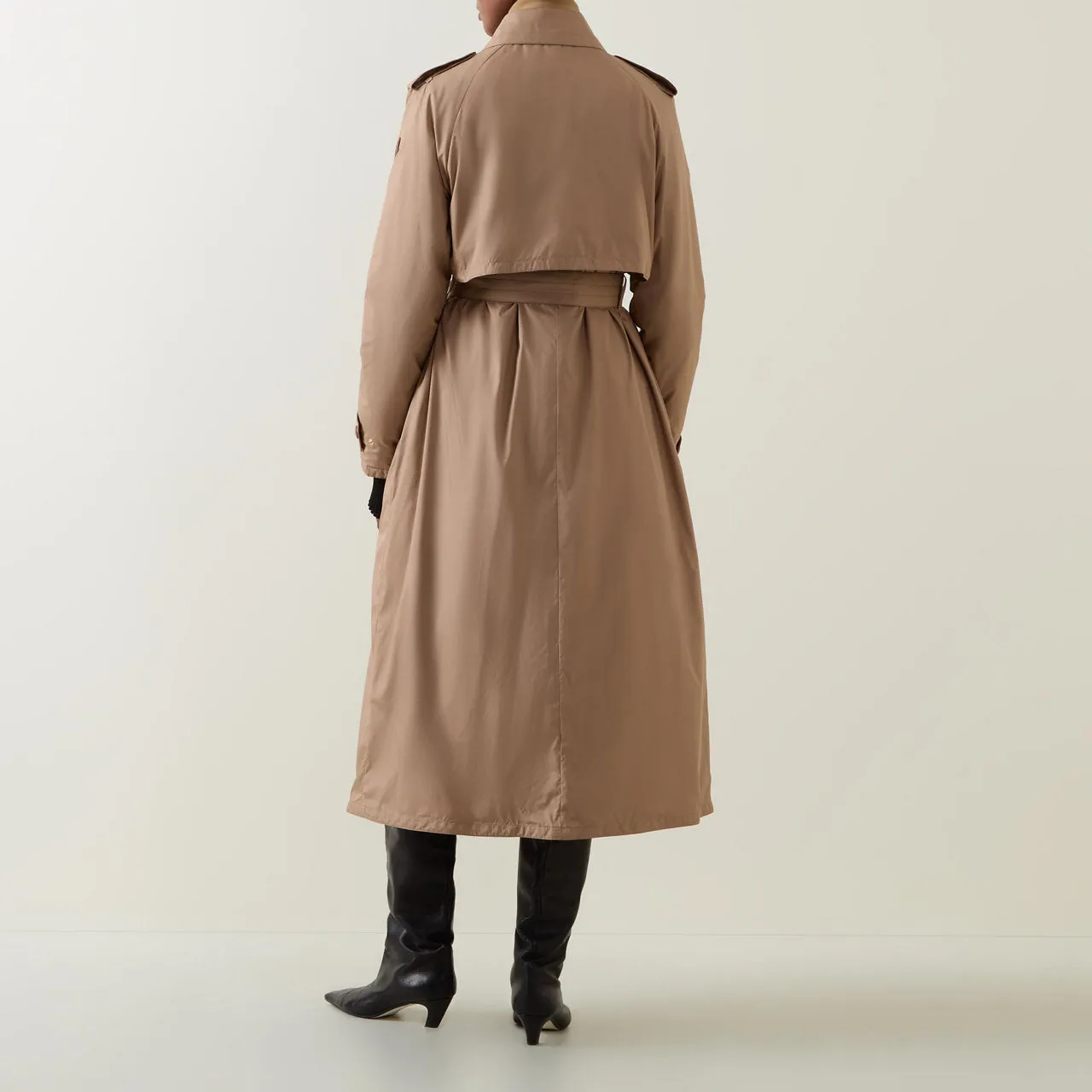 MONCLER Barbentane Trench Coat - Beige