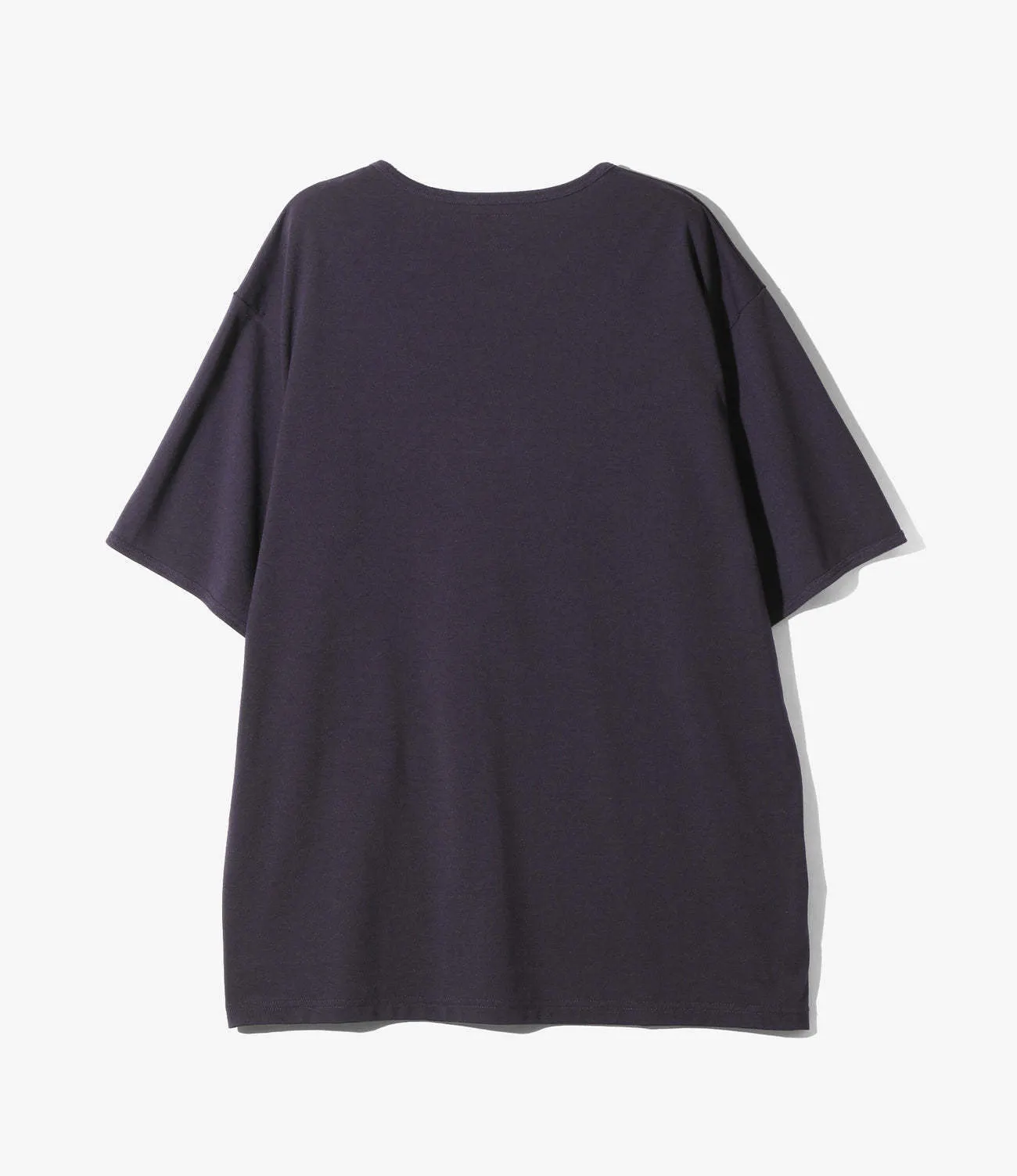 Needles  |Unisex Henry Neck Plain Short Sleeves Henley T-Shirts