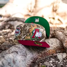 New Era Altoona Curve Green UV (Real Tree Camo/Brick Red)