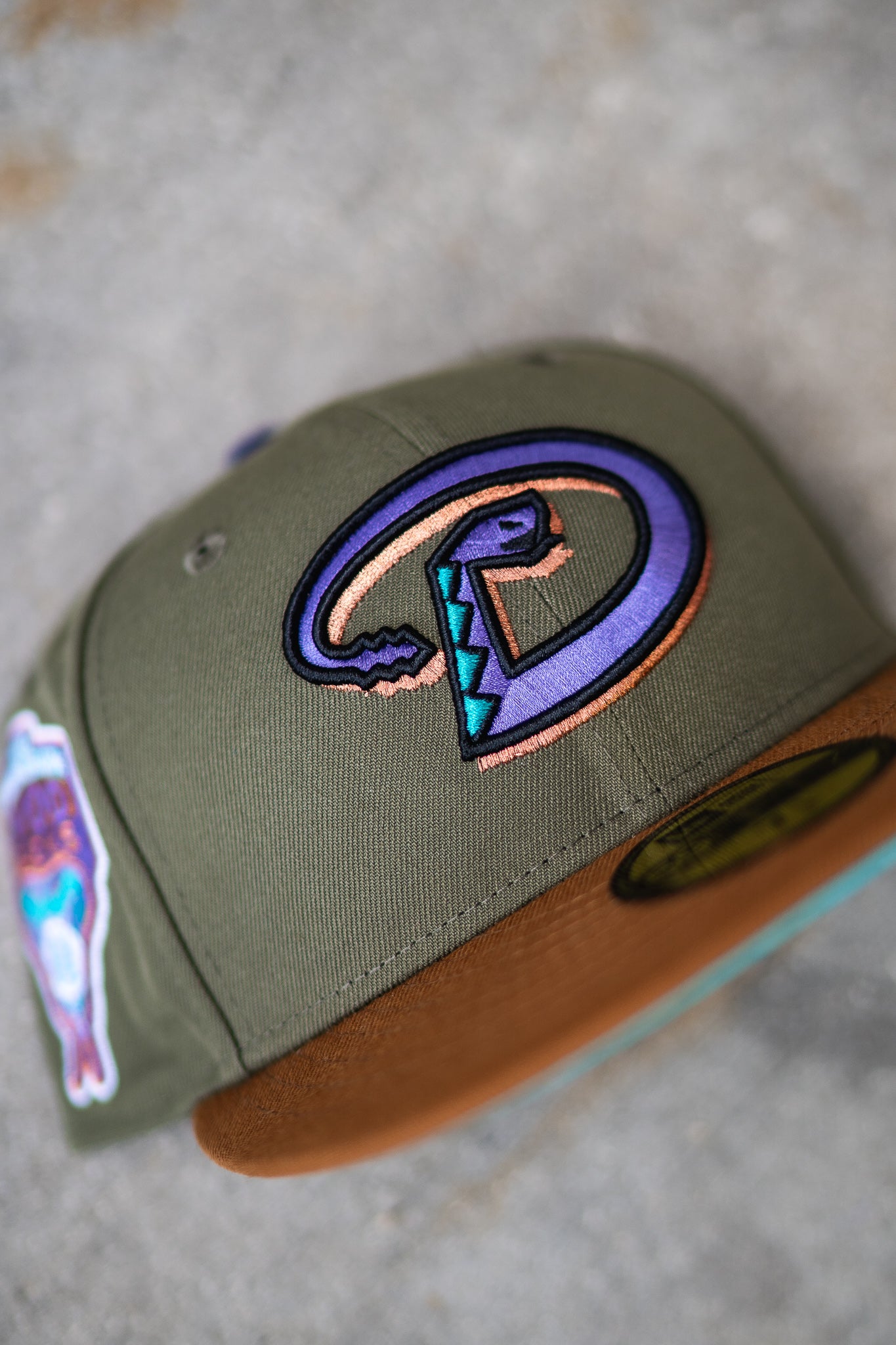 New Era Arizona Diamondbacks 1998 Inaugural Season Teal UV (Olive/Tan)