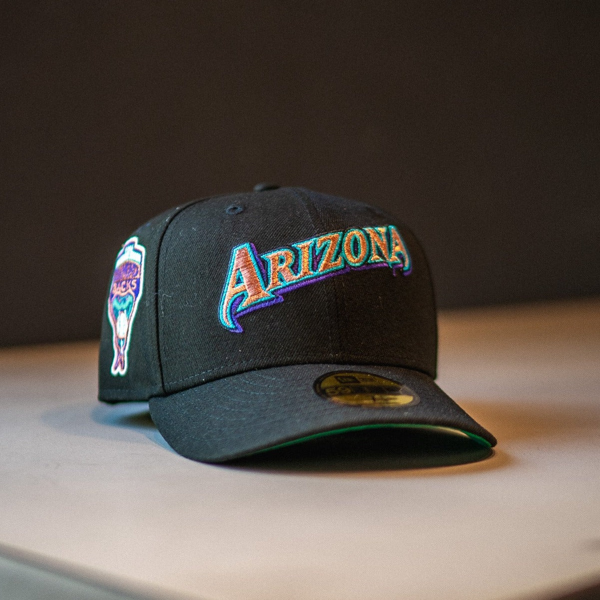 New Era Arizona Diamondbacks Script Green UV (Black)