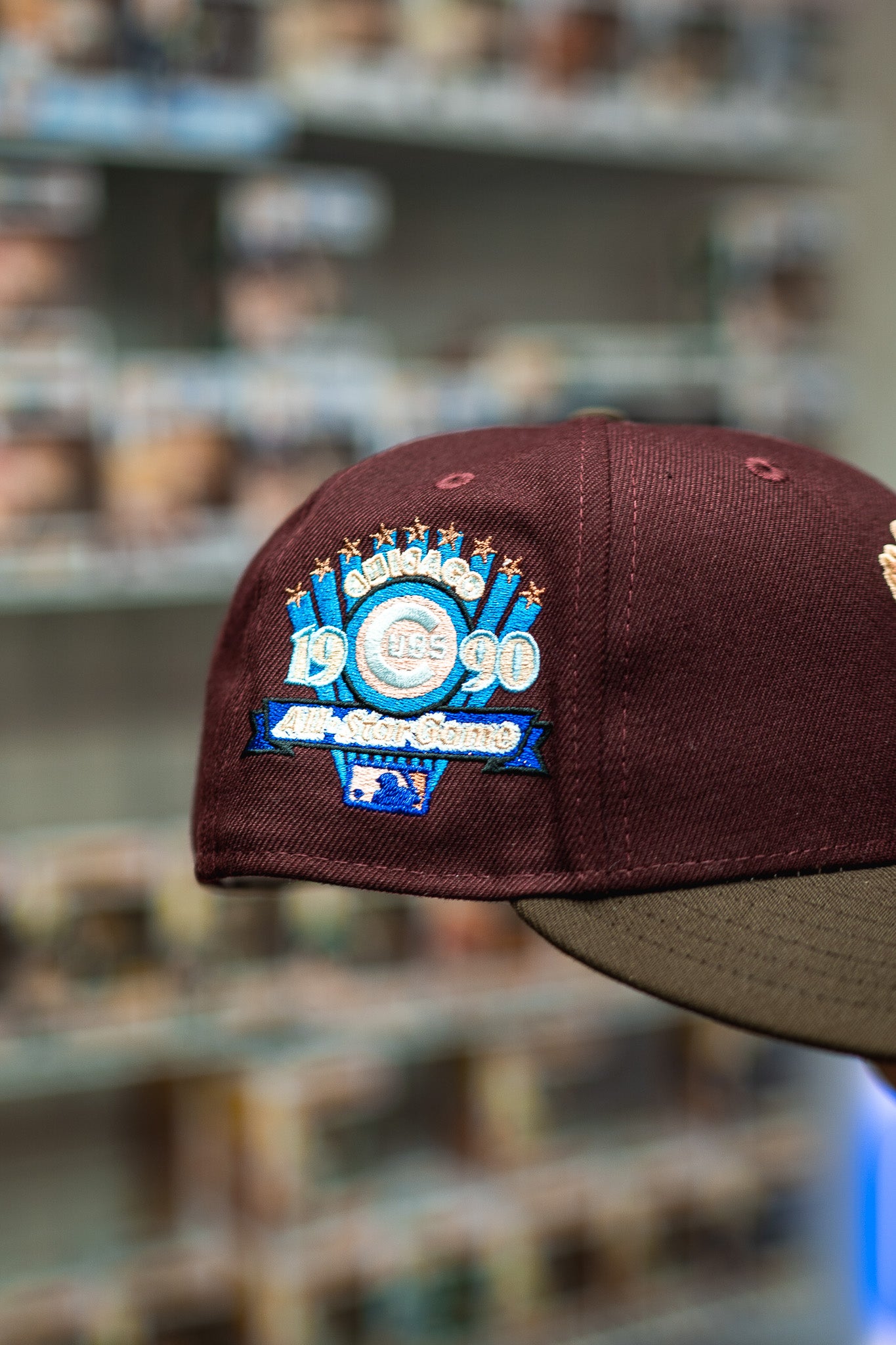 New Era Chicago Cubs 1990 ASG Good Grey UV (Burgundy/Mocha)