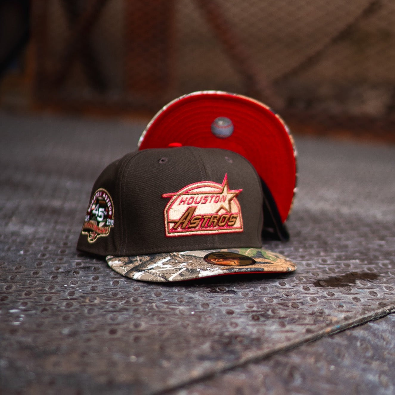 New Era Houston Astros 45th Anniversary Red UV (Mocha/Real Tree Camo)