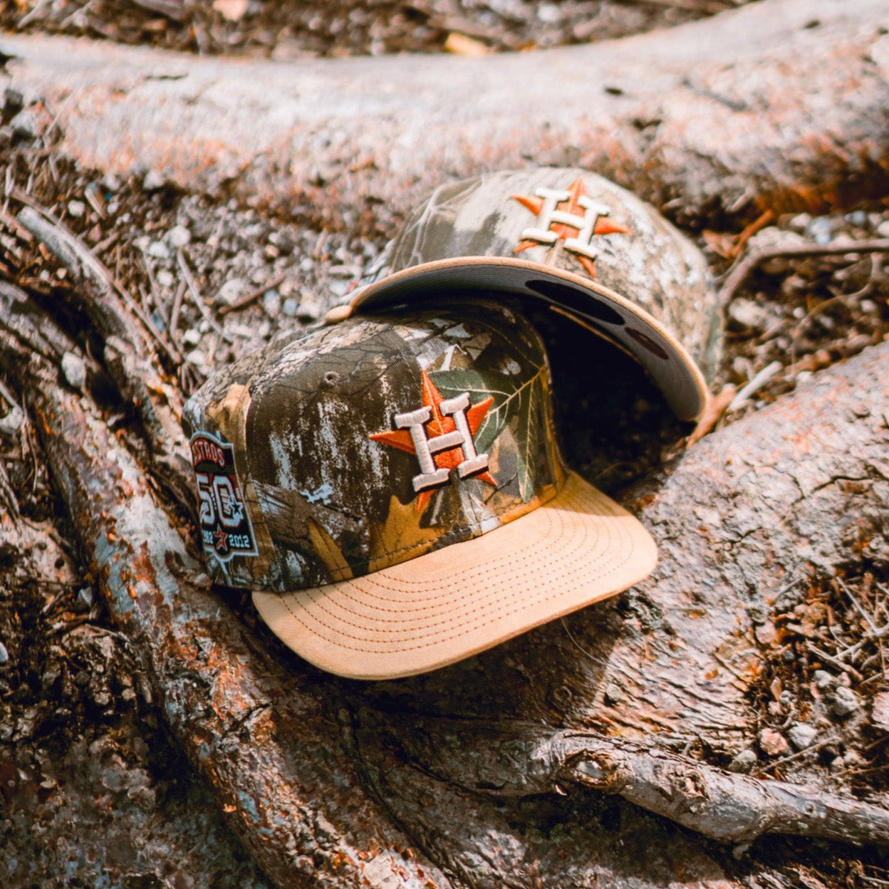 New Era Houston Astros 50th Anniversary Grey UV (Real Tree Camo/Khaki Suede)