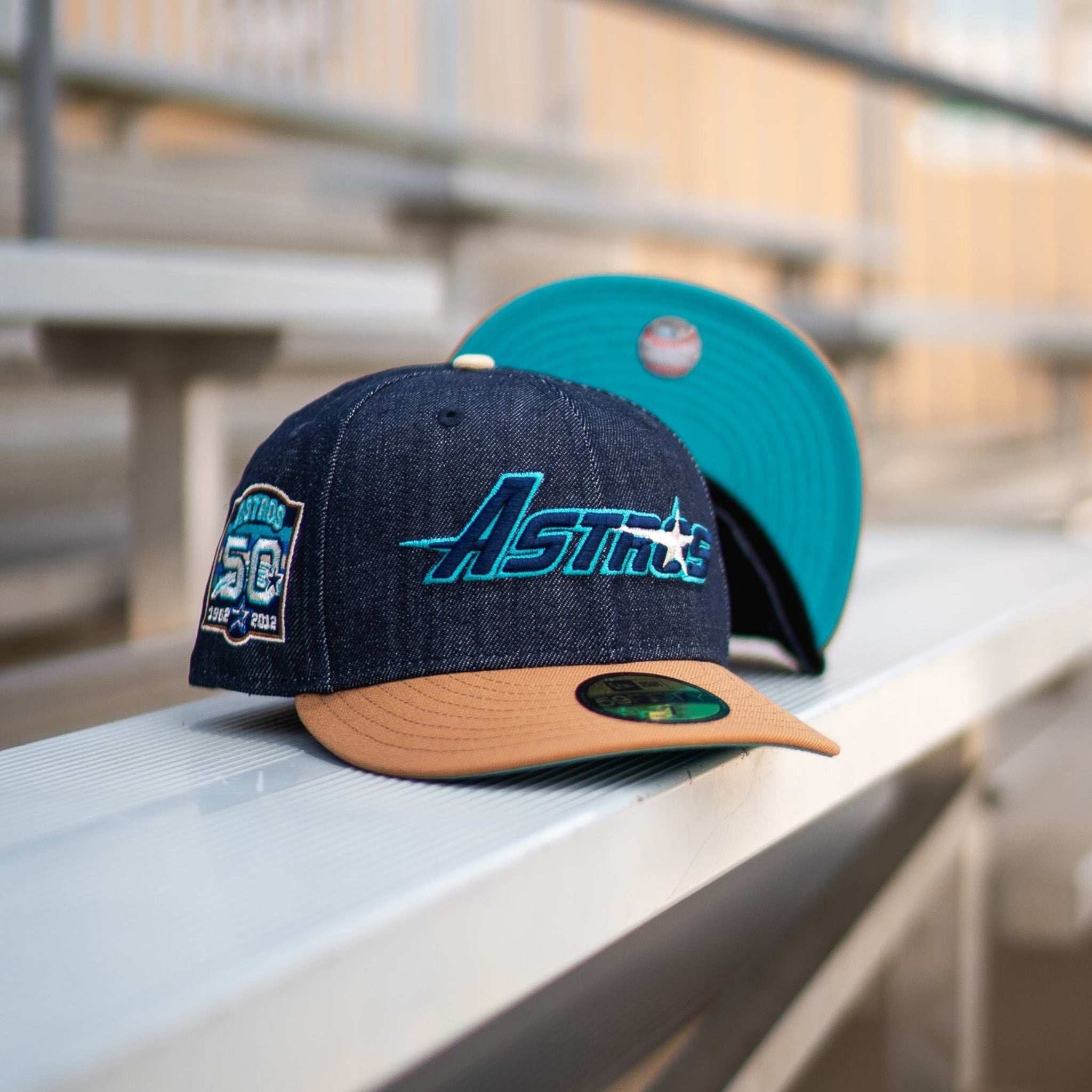 New Era Houston Astros 50th Anniversary Teal UV (Denim/Khaki)