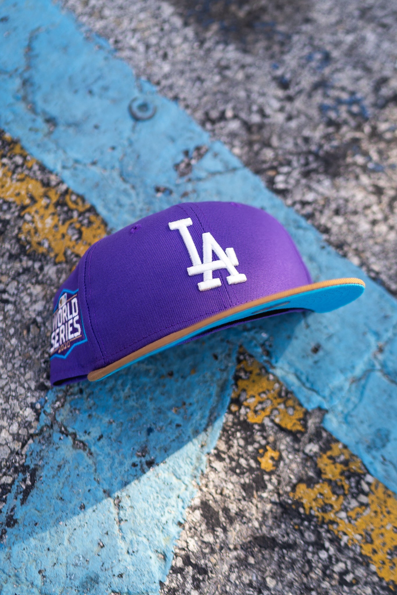 New Era Los Angeles Dodgers 2020 World Series Aqua UV (Purple/Wheat)