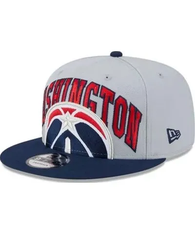 New Era Men's NBA Gray/Navy Washington Wizards Tip-Off Two-Tone 9FIFTY Snapback Hat