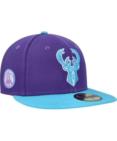 New Era Men's NBA Milwaukee Bucks Vice 59FIFTY Fitted Hat