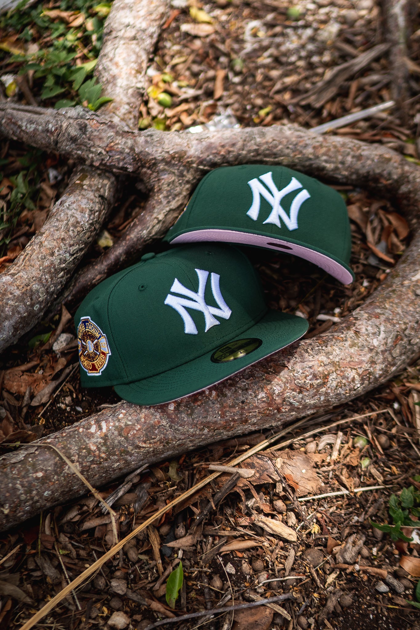 New Era New York Yankees 1932 World Series Pink UV (Pine Green)