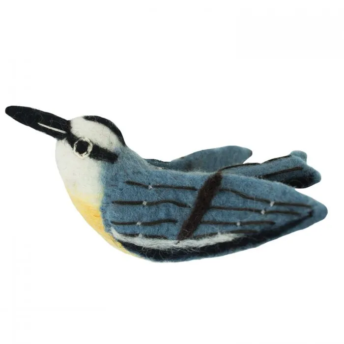 Nuthatch Wool Ornament