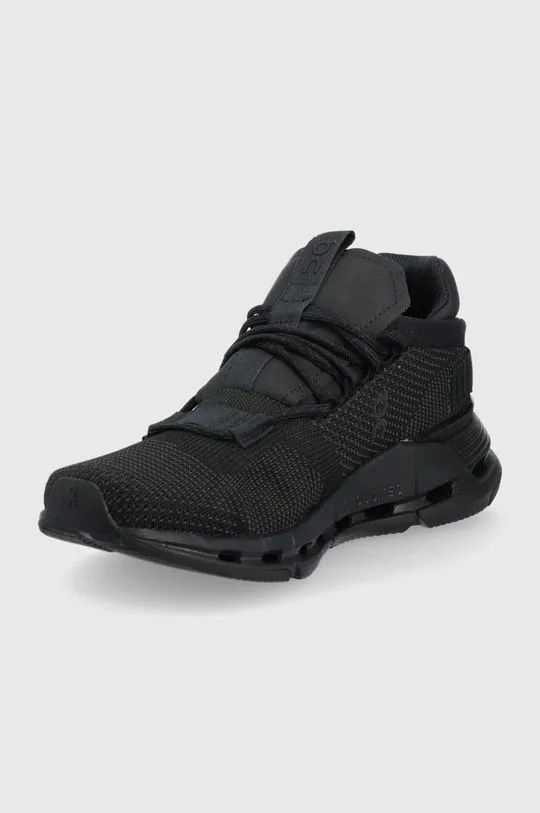 On-running running shoes Cloudnova black color