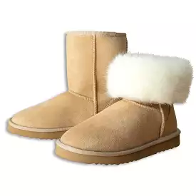 PAWJ Short Boot | Tan / Aspen Snow