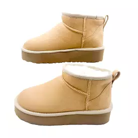 PAWJ Ultra Mini Platform Boot | Tan / Aspen Snow