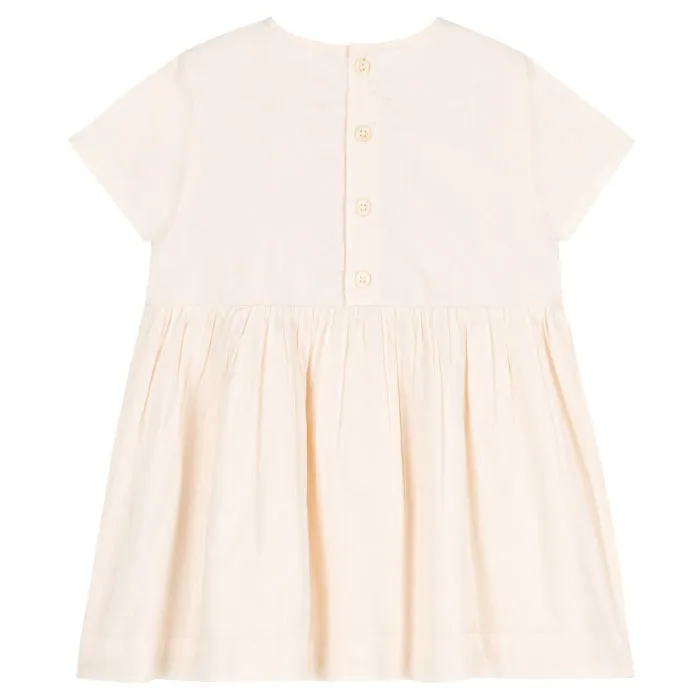 Petit Bateau Baby Smocked Dress Avalanche Cream