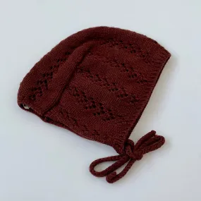 Petit Bec Rust Wool Bonnet: 3 Years