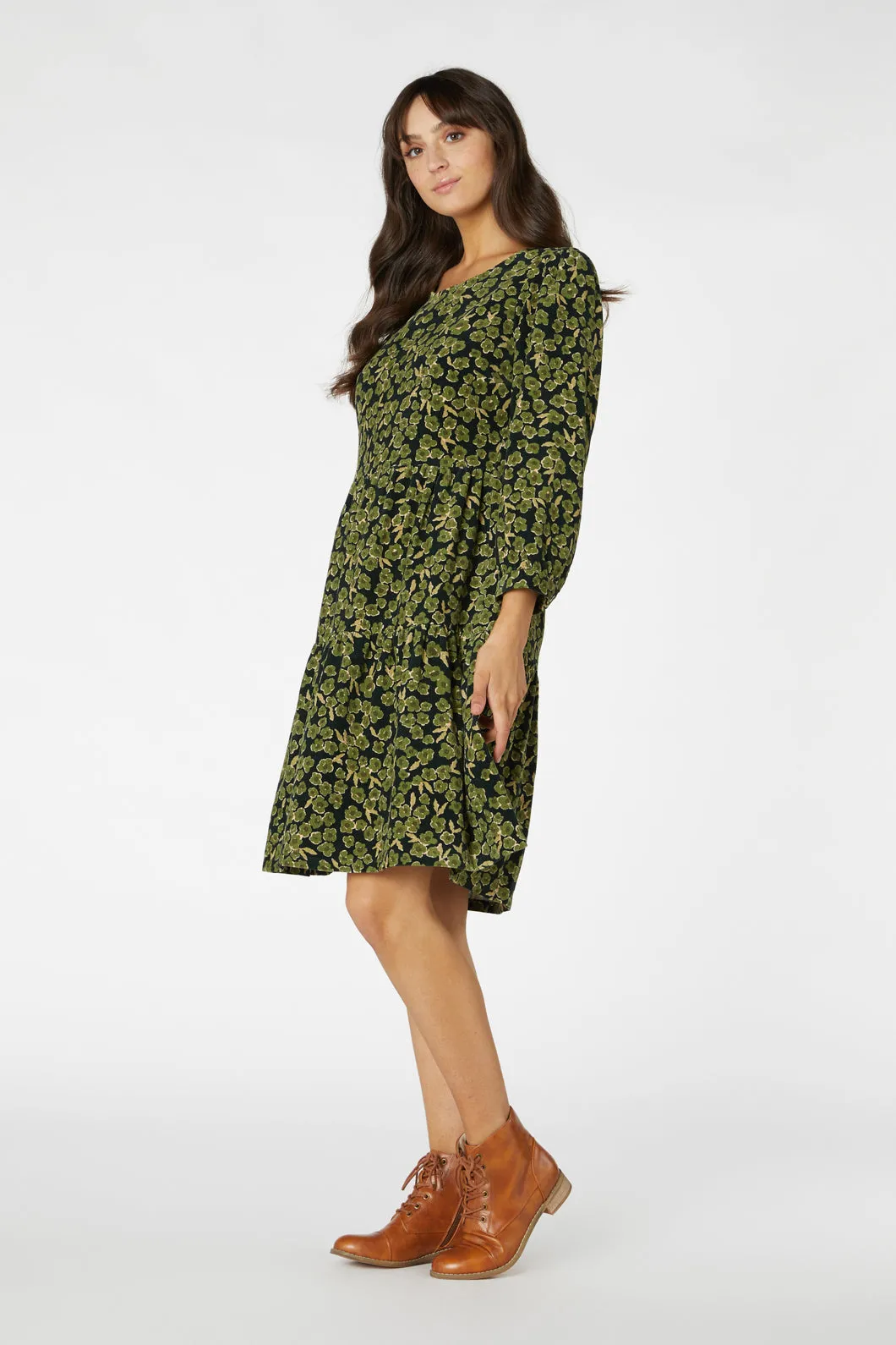 Phoebe Ditsy Cord Dress